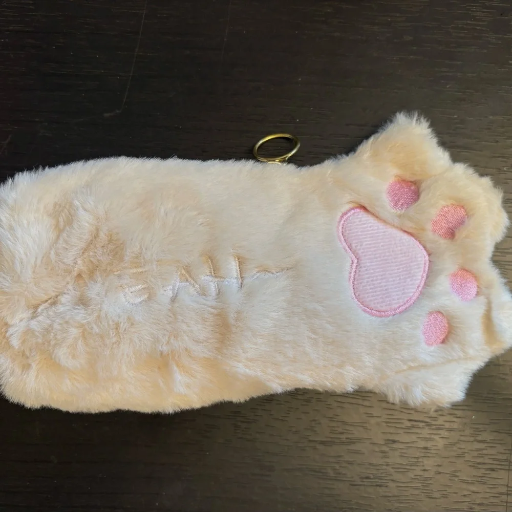 Plush Cat Paw Pencil Bag Stationery Bag for Cute & Adorable!